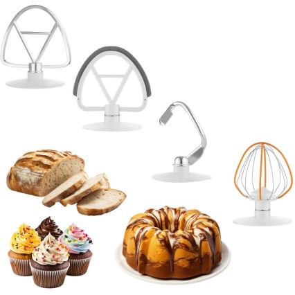 Sencor - Kuchynský robot s nerezovou miskou 1000W/230V biely