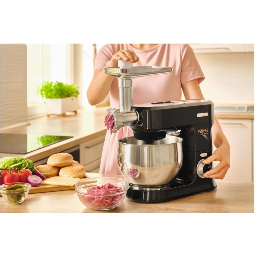 Sencor - Kuchynský robot s nerezovou miskou 1000W/230V čierny