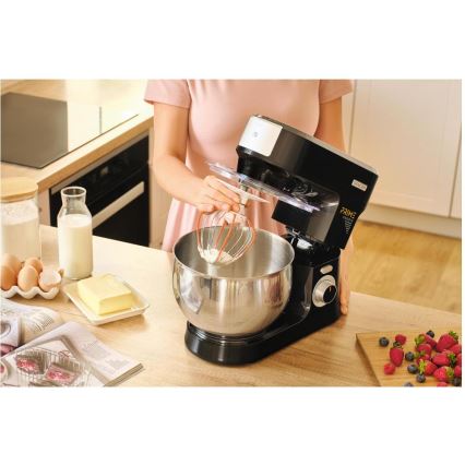 Sencor - Kuchynský robot s nerezovou miskou 1000W/230V čierny