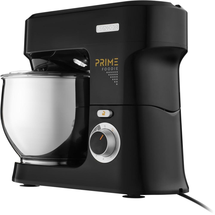 Sencor - Kuchynský robot s nerezovou miskou 1000W/230V čierny