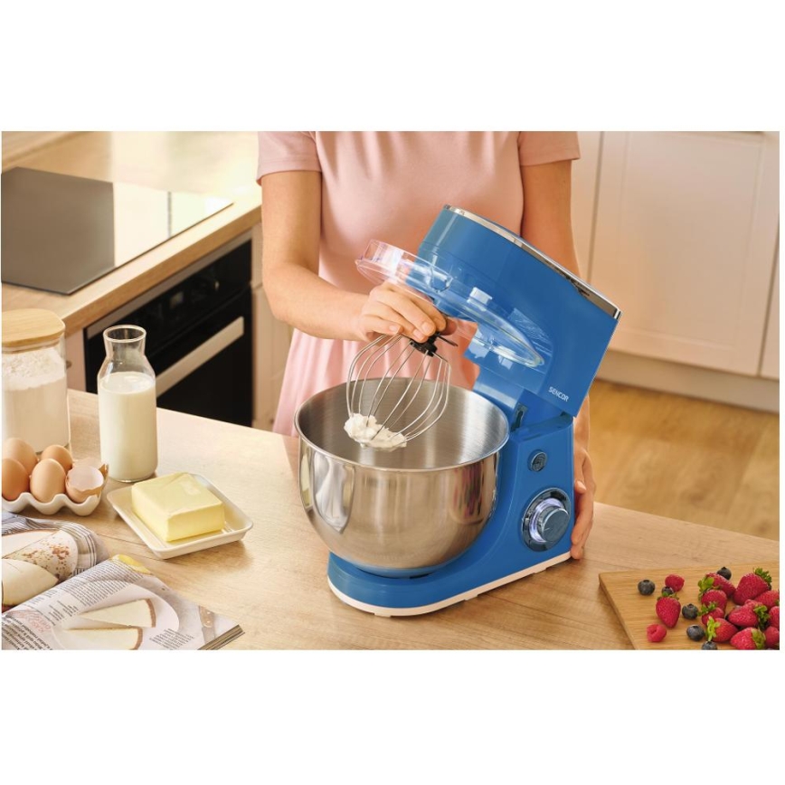 Sencor - Kuchynský robot s nerezovou miskou 1300W/230V modrá