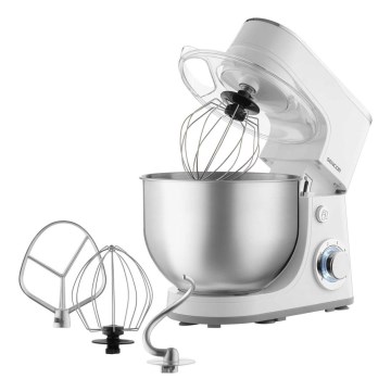 Sencor - Kuchynský robot s nerezovou misou 1300 W/230 V biely