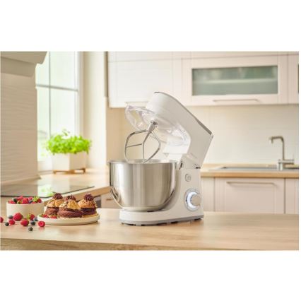 Sencor - Kuchynský robot s nerezovou misou 1300W/230V biela
