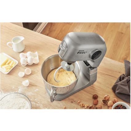 Sencor - Kuchynský robot s nerezovou misou 1500W/230V matný chróm