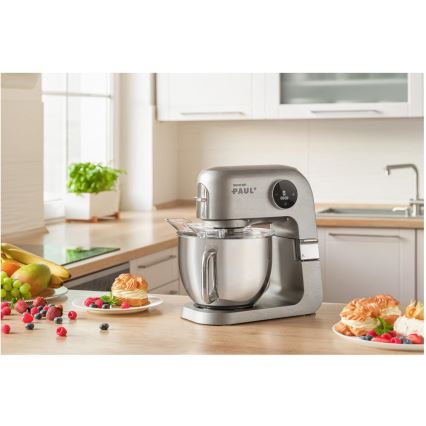 Sencor - Kuchynský robot s nerezovou misou 1500W/230V matný chróm