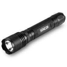 Sencor - LED Hliníková baterka LED/5W/6xAA IP44 čierna
