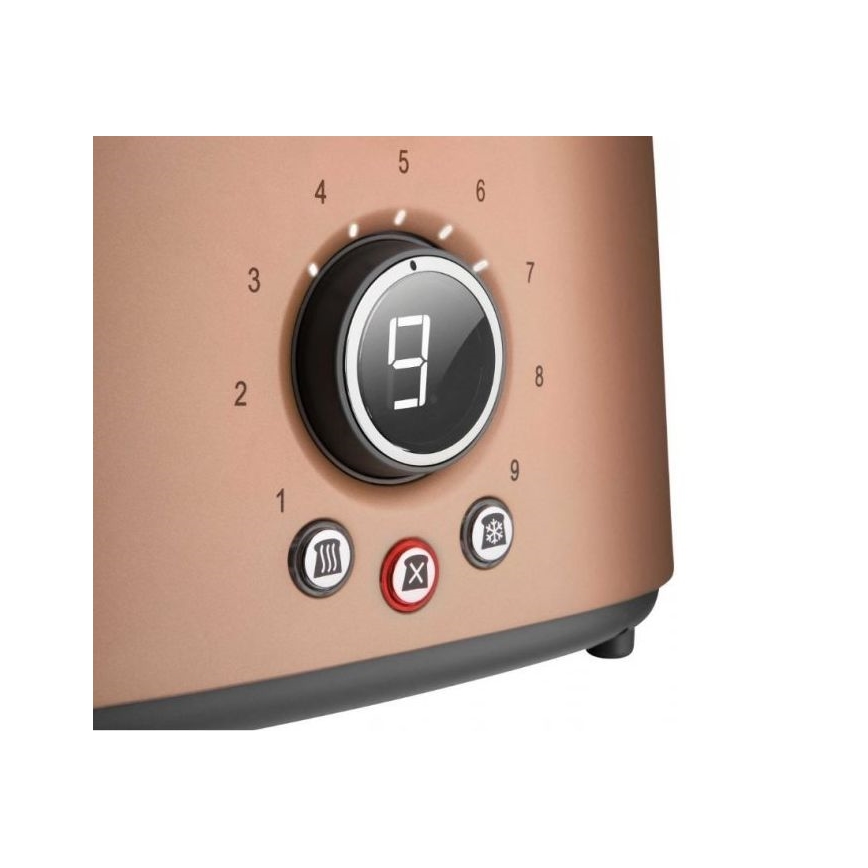 Sencor - Medený hriankovač s dvoma otvormi a roštom na opekanie 1000 W/230 V