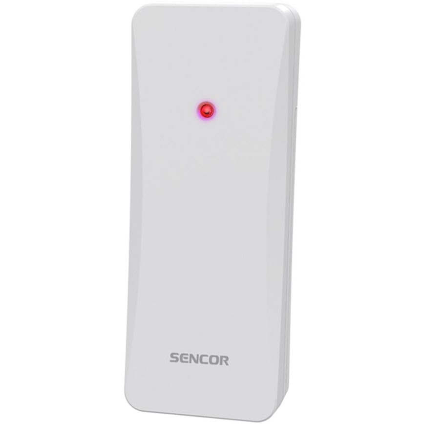Sencor - Meteostanica s farebným LCD displejom 3xAAA + 2xAA biela
