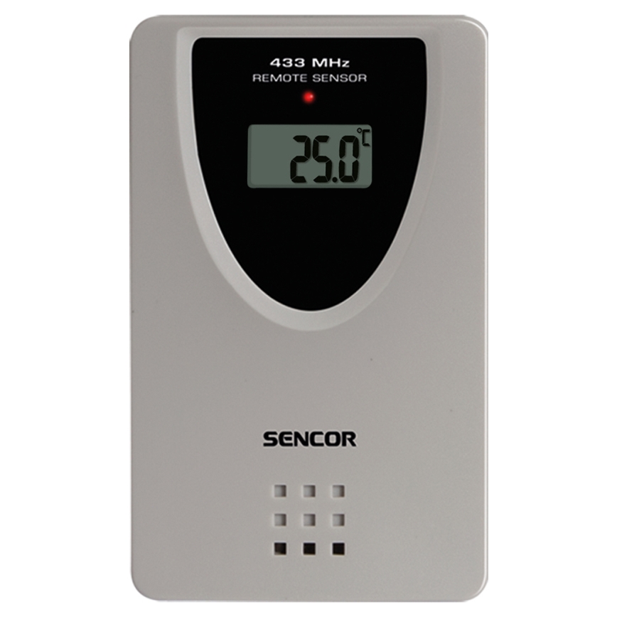 Sencor - Meteostanica s barevným LCD displejem, budíkom a projektorom 2xAA + 2xAAA