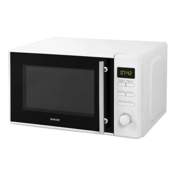 Sencor - Mikrovlnná rúra s funkciou grilu 700W/1000W/230V 20 l biela