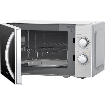 Sencor - Mikrovlnná rúra s funkciou grilu 700W/1000W/230V 20 l matný chróm