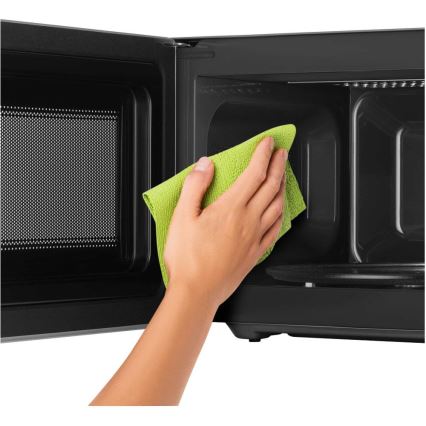 Sencor - Mikrovlnná rúra s funkciou grilu 700W/1000W/230V 20 l matný chróm