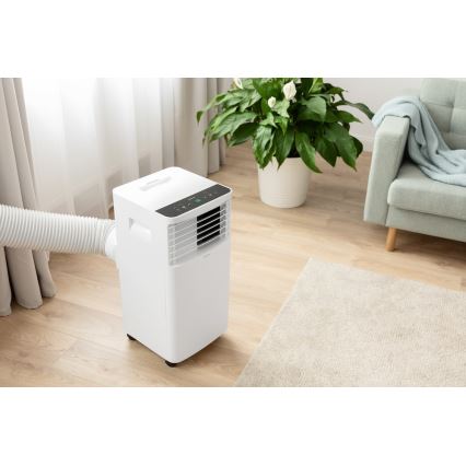 Sencor -Mobilná klimatizácia s LCD displejom 3v1 930W/230V 7000 BTU Wi-Fi biela + diaľkové ovládanie