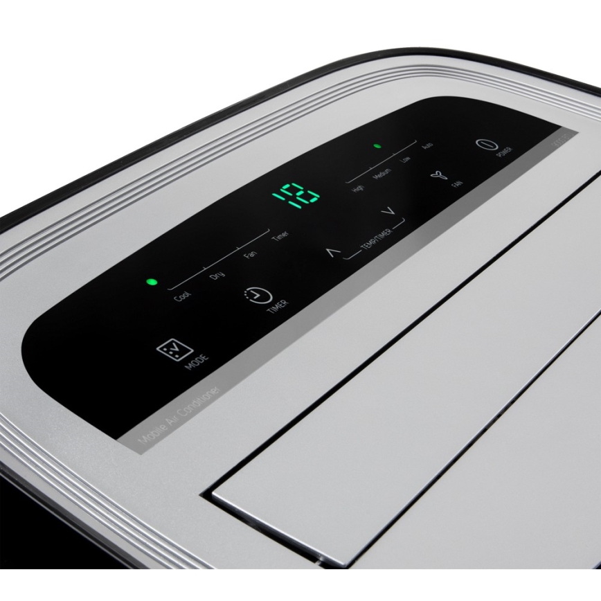 Sencor - Mobilná klimatizácia s LED displejom 3v1 1000W/230V 9000 BTU čierna + diaľkové ovládanie