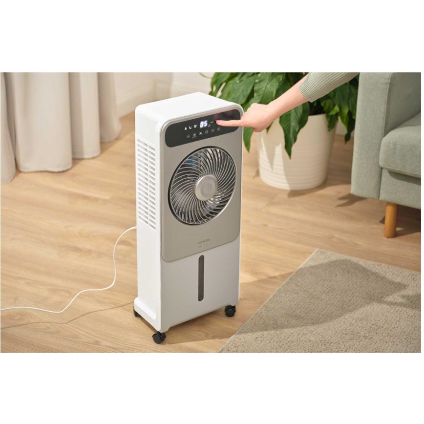 Sencor - Prenosný ochladzovač vzduchu 28W/230V sivý + diaľkové ovládanie