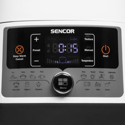 Sencor - Multifunkčný elektrický tlakový hrniec 5,5 l 1000W/230V biela/čierna