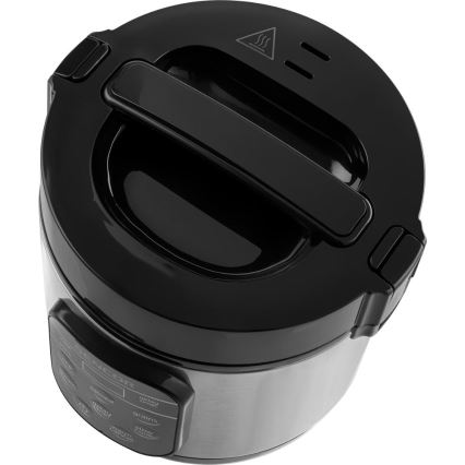 Sencor - Multifunkčný ryžovar 350W/230V 0,6 l nerez/čierny