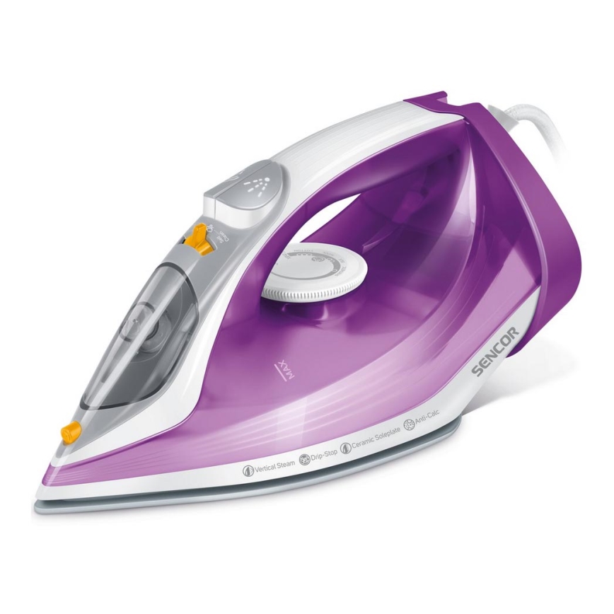 Sencor - Naparovacia žehlička 2400W/230V fialová/biela