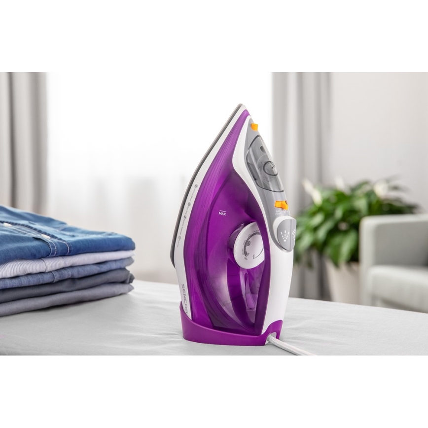 Sencor - Naparovacia žehlička 2400W/230V fialová/biela