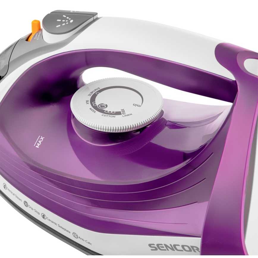 Sencor - Naparovacia žehlička 2400W/230V fialová/biela