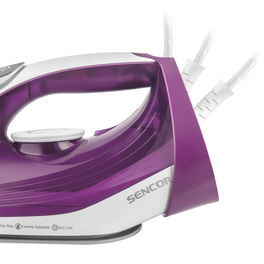 Sencor - Naparovacia žehlička 2400W/230V fialová/biela