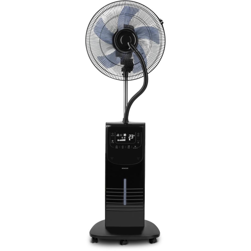 Sencor - Ochladzovač vzduchu s rozprašovačom vody 90W/230V čierna + diaľkové ovládanie
