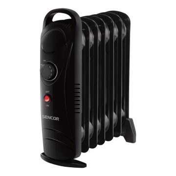 Sencor - Olejový ohrievač so 7 rebrami 700W/230V čierny