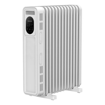 Sencor - Olejový radiátor s 13 rebrami 1000/2500W/230V biely + diaľkové ovládanie