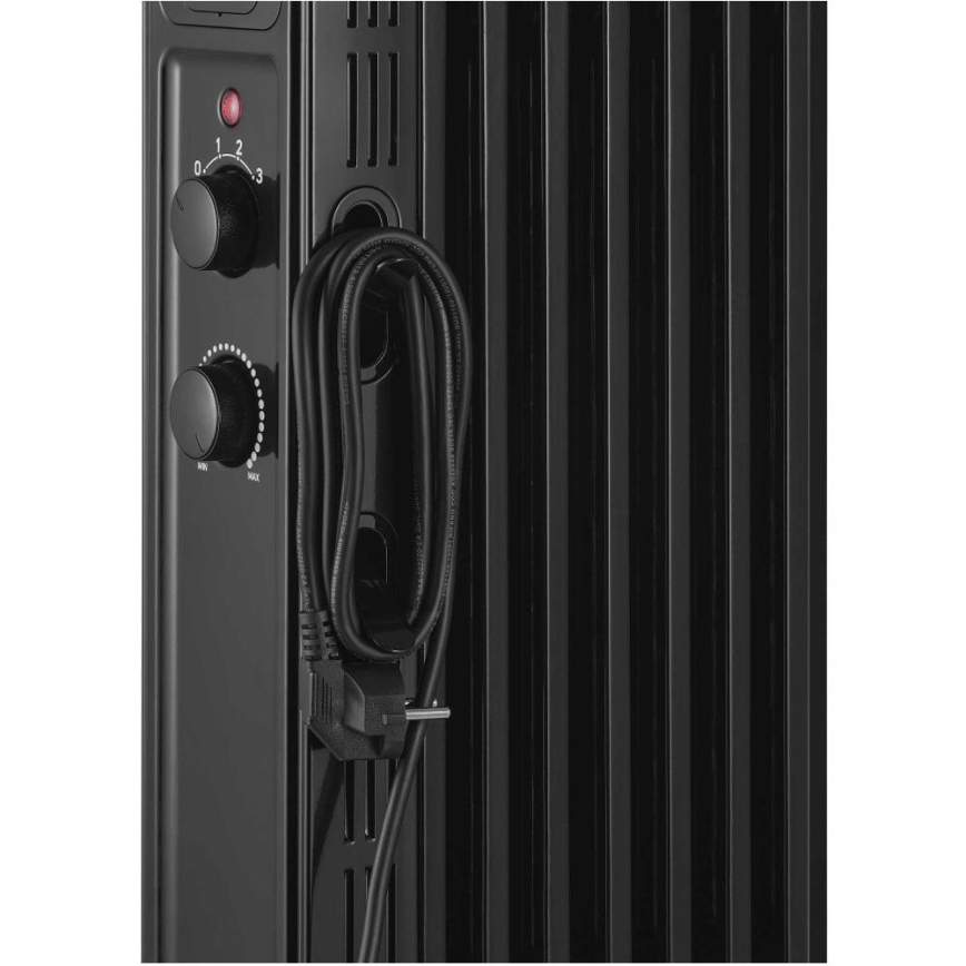 Sencor - Olejový radiátor s 7 rebrami 600/900/1500W/230V čierny