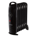 Sencor - Olejový radiátor s 7 rebrami 700W/230V čierna