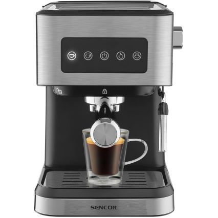 Sencor - pákový espresso kávovar 1050W/230V čierny/matný chróm