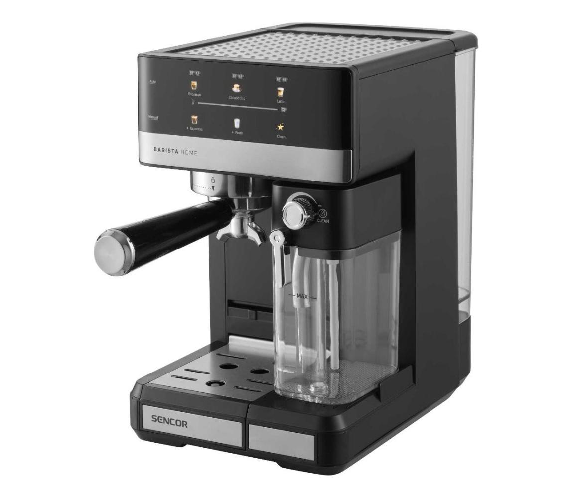 Sencor - Pákový espresso kávovar 1350 W/230 V čierny/matný chróm 41023578