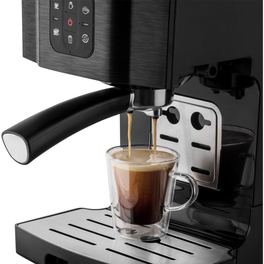 Sencor - Pákový espresso kávovar 1450W/230V čierny/matný chróm