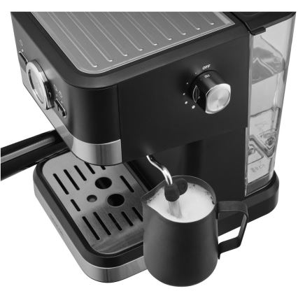 Sencor - Pákový kávovar espresso 1050W/230V čierna/matný chróm