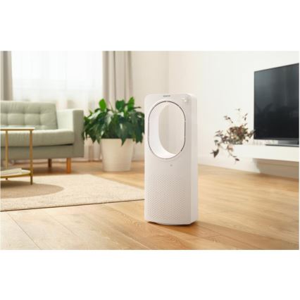 Sencor - Podlahový bezvrtuľový ventilátor 50W/230V biela