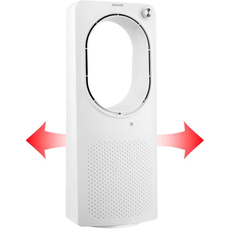 Sencor - Podlahový bezvrtuľový ventilátor 50W/230V biela