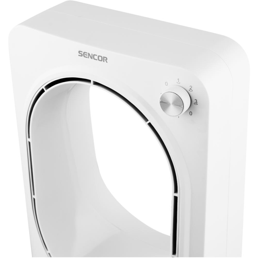 Sencor - Podlahový bezvrtuľový ventilátor 50W/230V biela