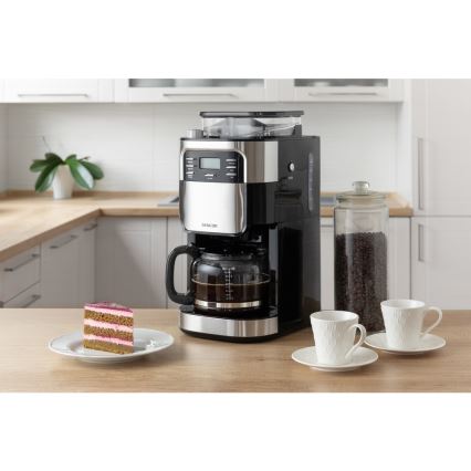 Sencor - Prekvapkávajúci kávovar 1,5 l s LCD displejom 900W/230V