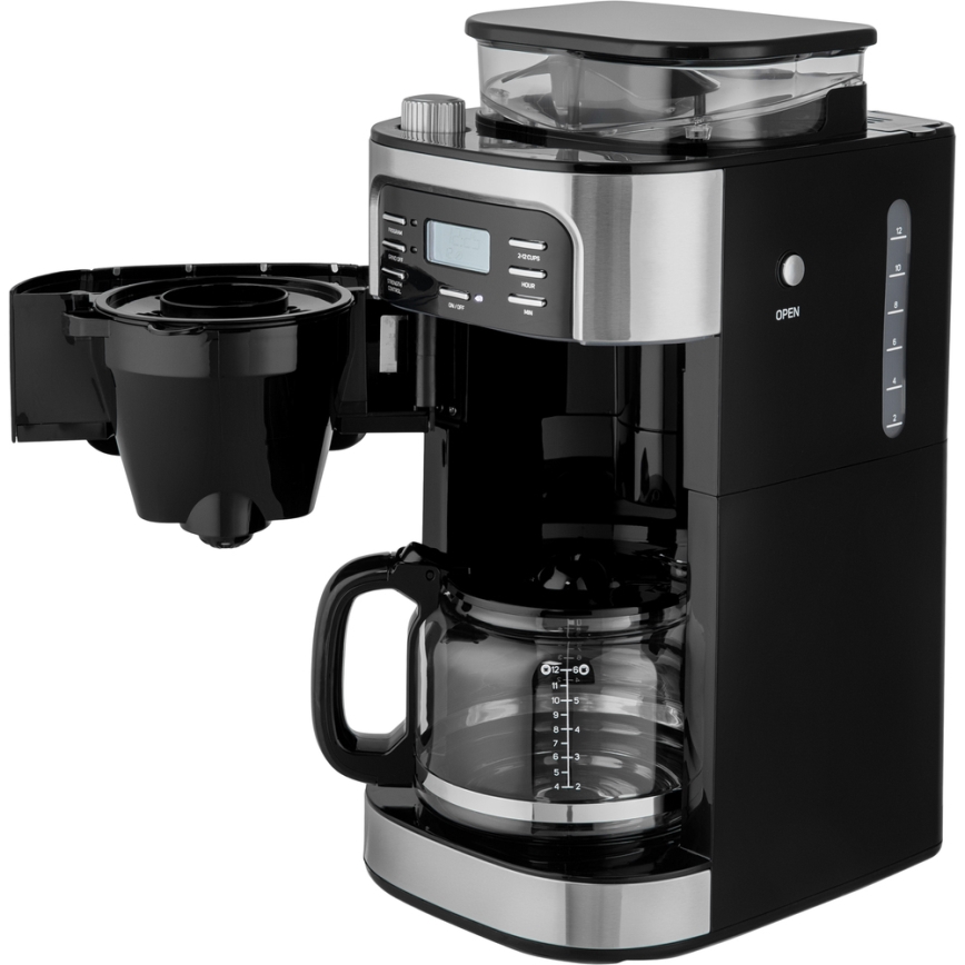 Sencor - Prekvapkávajúci kávovar 1,5 l s LCD displejom 900W/230V