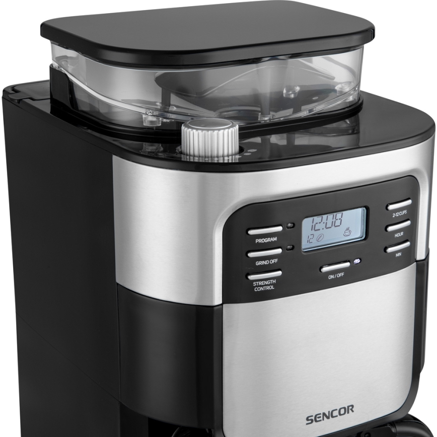 Sencor - Prekvapkávajúci kávovar 1,5 l s LCD displejom 900W/230V