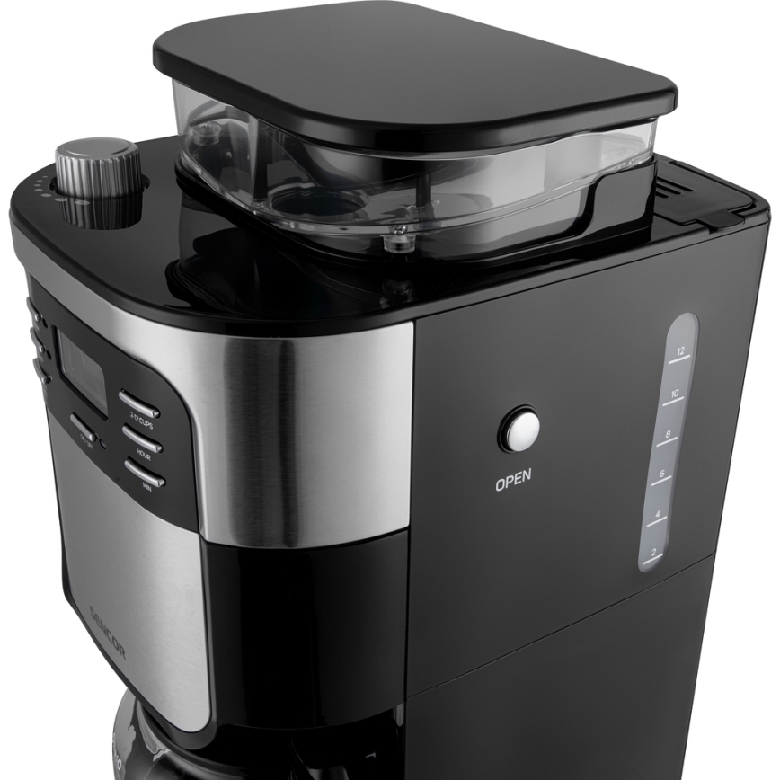 Sencor - Prekvapkávajúci kávovar 1,5 l s LCD displejom 900W/230V