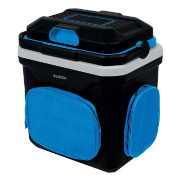 Sencor - Prenosná autochladnička 24 l 60W/12V/230V čierna/modrá