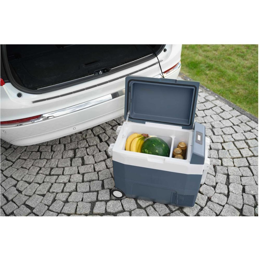 Sencor - Prenosná kompresorová autochladnička 55 l 70W/12V/230V modrá/biela
