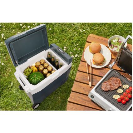 Sencor - Prenosná kompresorová autochladnička 55 l 70W/12V/230V modrá/biela