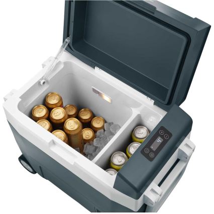 Sencor - Prenosná kompresorová autochladnička 55 l 70W/12V/230V modrá/biela
