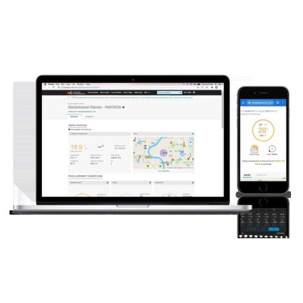 Sencor - Profesionálna meteostanica s farebným LCD displejom 1xCR2032 + 3xAA Wi-Fi