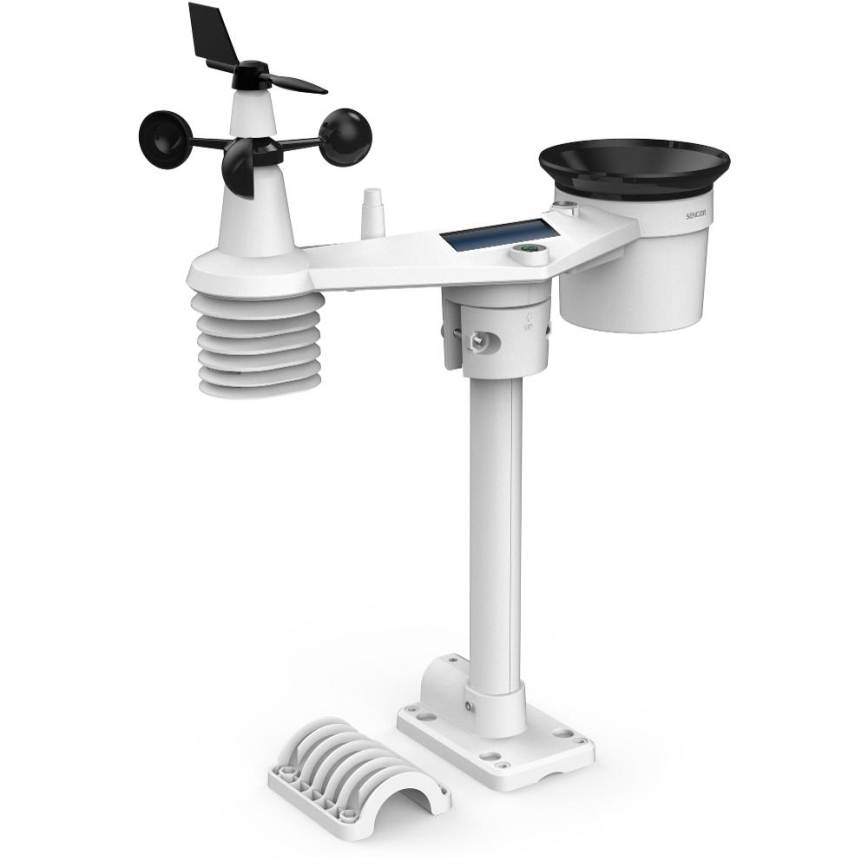 Sencor - Profesionálna meteostanica s farebným LCD displejom 5V 1xCR2032 + 3xAA + 2xAA Wi-Fi Tuya