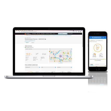Sencor - Profesionálna meteostanica s farebným LCD displejom 5V/1xCR2032 + 3xAA Wi-Fi