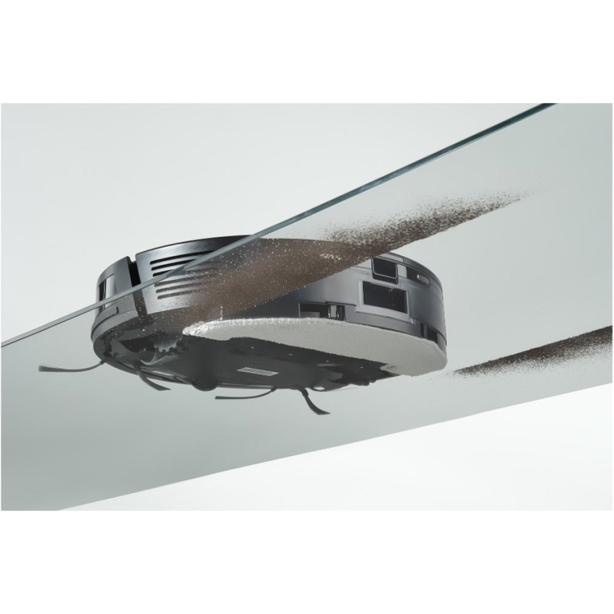 Sencor - Robotický vysávač s mopom 2v1 16W/2600 mAh Wi-Fi čierna + diaľkové ovládanie