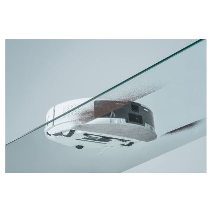 Sencor - Robotický vysávač s mopom 2v1 50W/5000 mAh Wi-Fi biela + diaľkové ovládanie